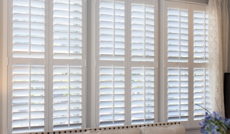 Polywood® plantation shutters are more durable than aluminum shades. Faux wood plantation shutters in Raleigh